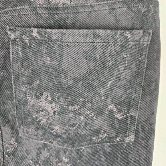Spanx Large Acid Wash Dark Gray, Black Marble Seamless Jeggings - Picture 6 of 12